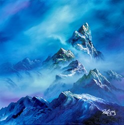 High Up by Philip Gray - Original Painting on Box Canvas sized 20x20 inches. Available from Whitewall Galleries